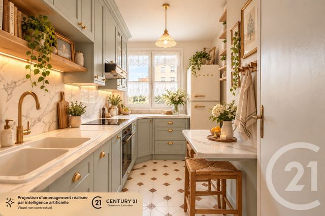 Appartement F3 à vendre - 3 pièces - 57.42 m2 - CLICHY - 92 - ILE-DE-FRANCE - Century 21 Chaumont-Laumière