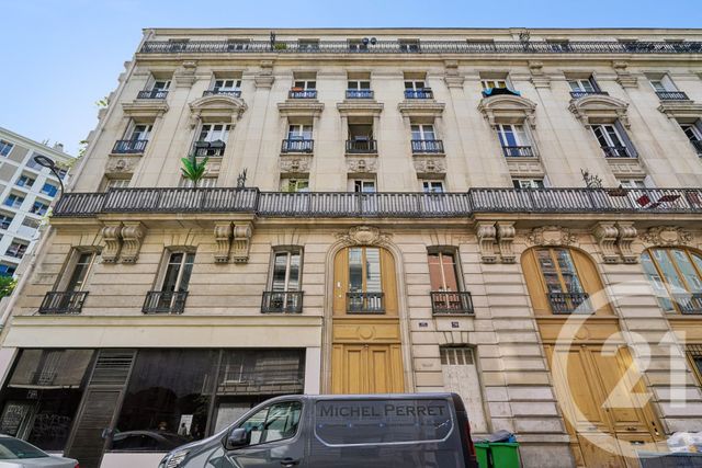 Appartement à vendre - 2 pièces - 39.0 m2 - PARIS - 75019 - ILE-DE-FRANCE - Century 21 Chaumont-Laumière