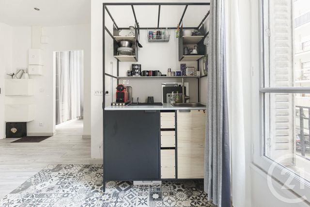 Appartement F1 à vendre - 1 pièce - 23.86 m2 - PARIS - 75017 - ILE-DE-FRANCE - Century 21 Chaumont-Laumière