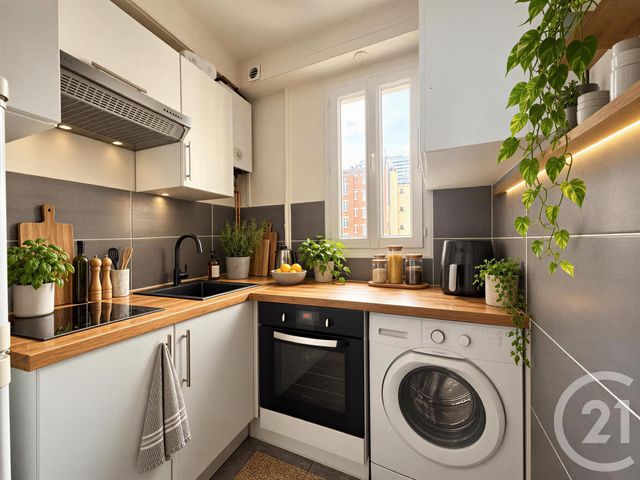 Appartement F3 à vendre - 3 pièces - 46.06 m2 - PARIS - 75019 - ILE-DE-FRANCE - Century 21 Chaumont-Laumière